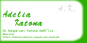 adelia katona business card